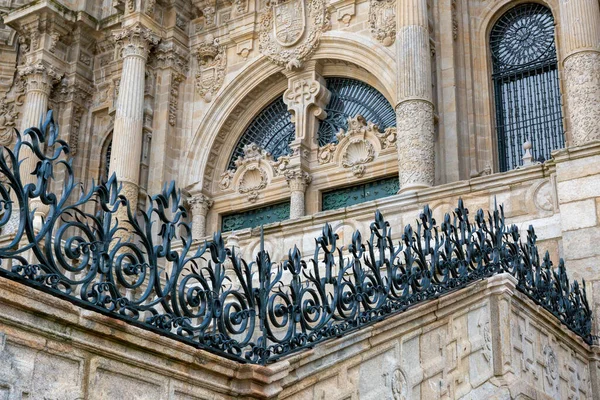 Die Kathedrale Von Santiago Compostela Galicien Spanien Details Stockbild