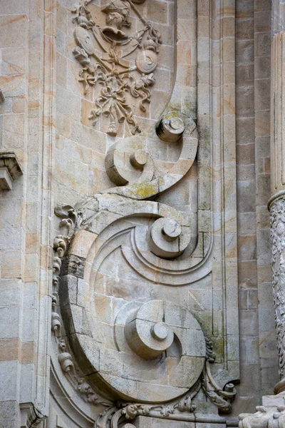 Cathedral Santiago Compostela Galicia Spain Details 스톡 사진