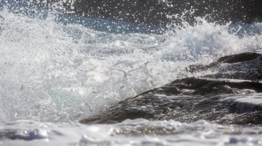 Milos Adası, Yunanistan - güzel su ve kıyı