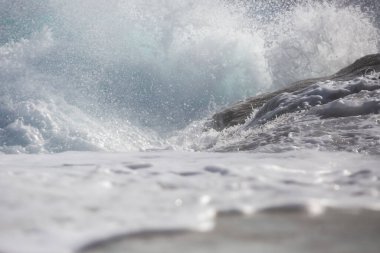 Milos Adası, Yunanistan - güzel su ve kıyı