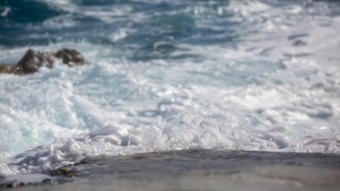 Milos Adası, Yunanistan - güzel su ve kıyı