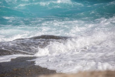 Milos Adası, Yunanistan - güzel su ve kıyı