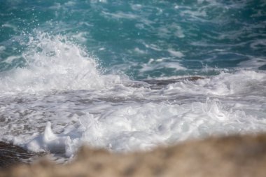 Milos Adası, Yunanistan - güzel su ve kıyı