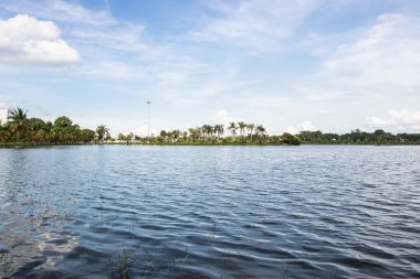NAKHON RATCHASIMA, THAILAND - MARCH 17, 2020: Auditorium at Bung Ta Lua Water Park in Nakhon Ratchasima, Thailand.	