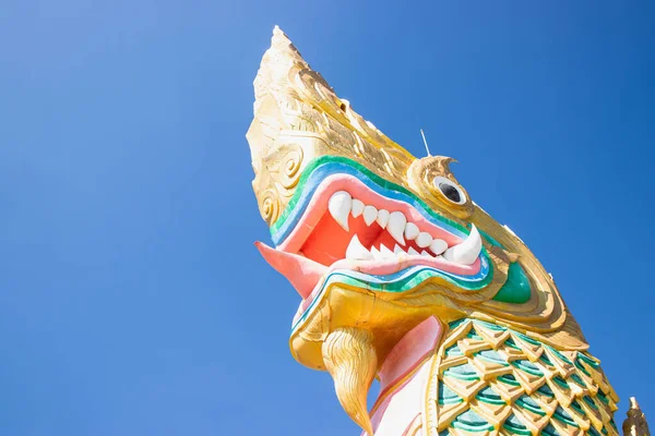 Yasothon Thailand Jan03 2021 Estátua Grande Serpente Está Phaya Khankak — Fotografia de Stock