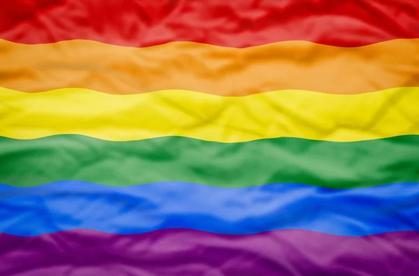 Rainbow Flag Lgbtq Community Colored Pride Symbol Background Illustration — Stock Photo, Image