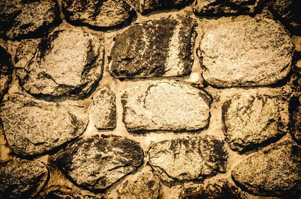 Old Stones Abstract Texture Dark Bright Brick Wall Background — Stock Photo, Image