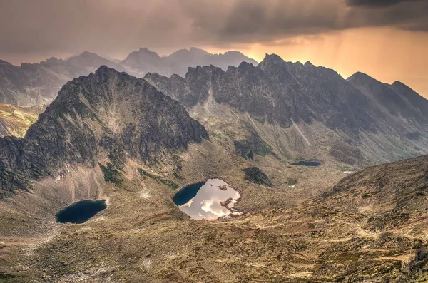 Slovakya High Tatra Yaz Dağı Manzarası Slovakya Daki Yüksek Tatra — Stok fotoğraf