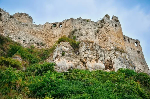 Old castle ruins. Ruins Castle Spissky Hrad in Slovakia.