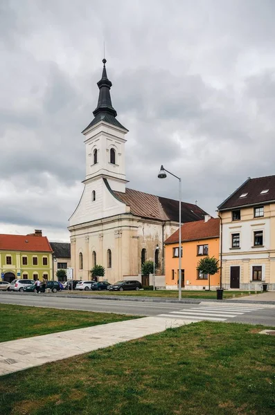 Spišské Podhradie Slovensko Srpna 2015 Klasicistní Protestantské Církve Městě Spišské — Stock fotografie