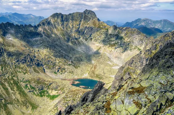 Slovak Dağlarında Yaz Dağı Manzarası Slovakya High Tatra Daki Güzel — Stok fotoğraf