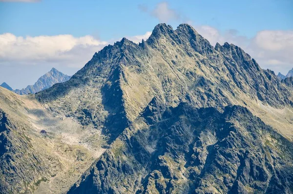 Zomer Berg Ladnscape Slowaakse Bergen Rocky Pieken Het Hoge Tatra — Stockfoto