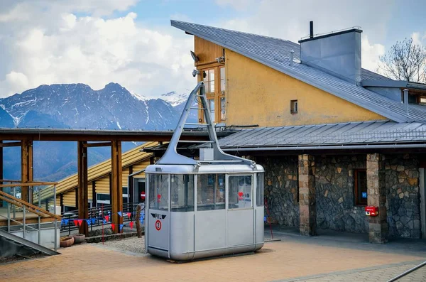 stock image Zakopane, Poland - May 8, 2016: Antique wagon ropeway on the Kasprowy Peak in Tatra Mountanis, Poland.