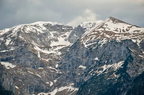 Spirng Górski Krajobraz Polskich Górach Śnieżne Szczyty Tatrach Zachodnich Polska — Zdjęcie stockowe