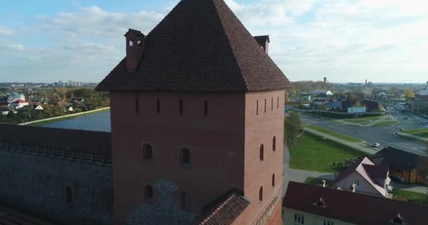 Lida Λευκορωσία 2018 Άποψη Του Κάστρου Lida Ιστορικό Μεσαιωνικό Κάστρο Βίντεο Αρχείου