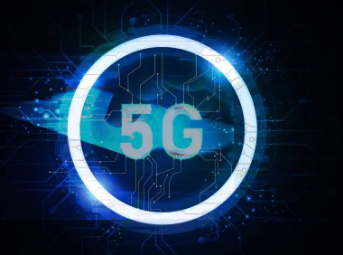 Konsept, 5. nesil veya 5G 'nin iletişim teknolojisini iletir..