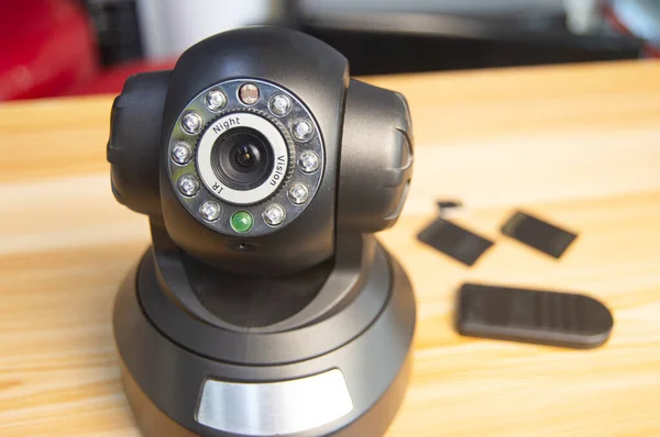 Close-up IP cameras Install IP CCTV cameras or high-tech surveillance systems. CCTV system