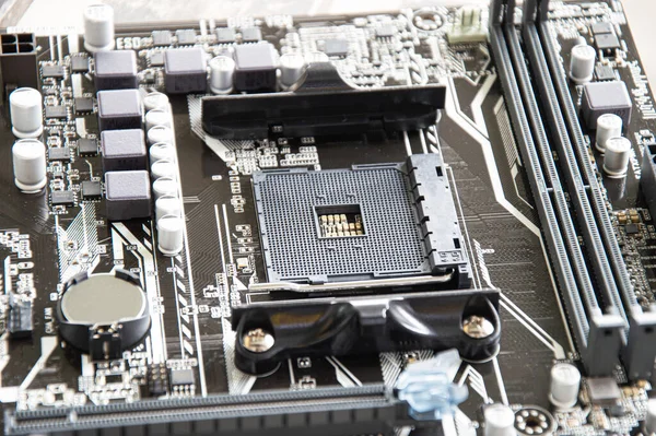 Top View Computer Motherboard — 스톡 사진