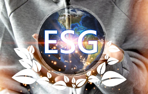 Esg Sustainable Corporate Development Concept Stands Environment Social Governance Esg — Stock Photo, Image