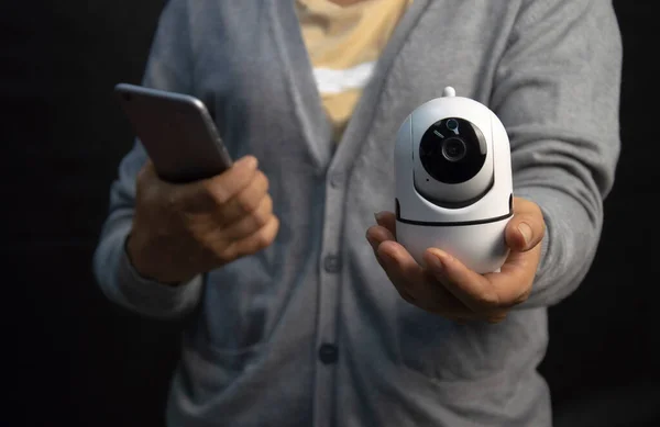 Wifi Wireless Security Camera Supports Internet Installation Technology Security Systems — Foto de Stock