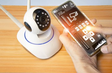 IP wifi wireless security camera supports Internet installation technology, security systems, smart home applications.	