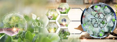 The concept of recycling, reuse, reuse helps reduce global warming. including using clean energy