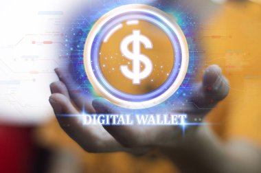 Engelleme zinciri ve akıllı temaslarla kullanımı kontrol eden Dijital Cüzdan kavramı