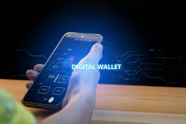 Engelleme zinciri ve akıllı temaslarla kullanımı kontrol eden Dijital Cüzdan kavramı