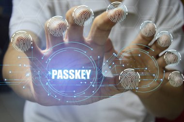 Passkey instead of a code set for maximum security Biometric Lock clipart