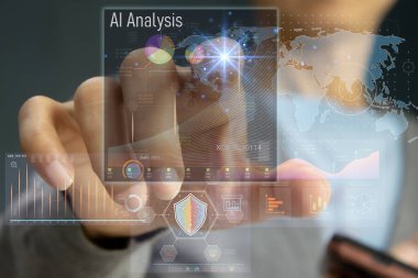 Verileri analiz etmek ve işlemek için yapay zekayı kullanma kavramı