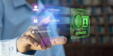 Maksimum güvenlikli Biyometrik Kilit için kod yerine parola kullanma kavramı