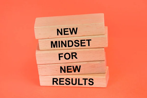 Words New mindset for new results on wooden blocks