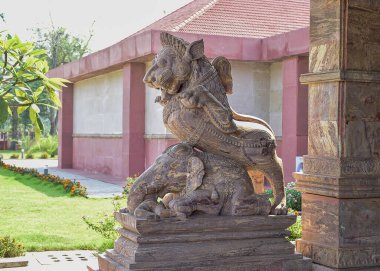 Hindistan 'ın Odisa kentindeki Dünya Mirası sitesi Konark Tapınağı' na gitmek, PURI yakınlarındaki 11 Şubat 2020. Keyif ve keyif için seyahat..