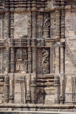 Hindistan 'ın Odisa kentindeki Dünya Mirası sitesi Konark Tapınağı' na gitmek, PURI yakınlarındaki 11 Şubat 2020. Keyif ve keyif için seyahat..