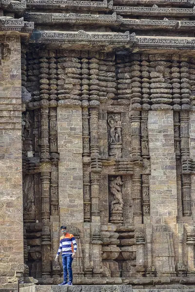 Hindistan Odisa Kentindeki Dünya Mirası Sitesi Konark Tapınağı Gitmek Puri — Stok fotoğraf