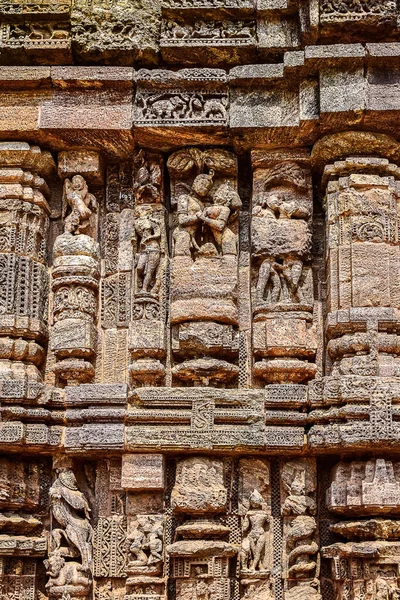 Estrutura Erótica Nas Paredes Templo Enquanto Viajava Para Patrimônio Mundial — Fotografia de Stock