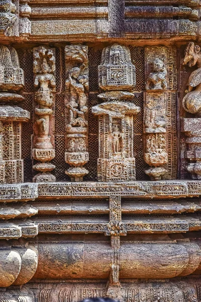 Erotisk Struktur Väggarna Templet När Reser Till Världsarvet Konarka Tempel — Stockfoto