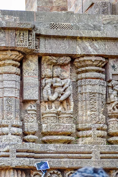 Şubat 2020 Hindistan Orisha Kentindeki Konarka Tapınağına Seyahat Ederken Tapınağın — Stok fotoğraf