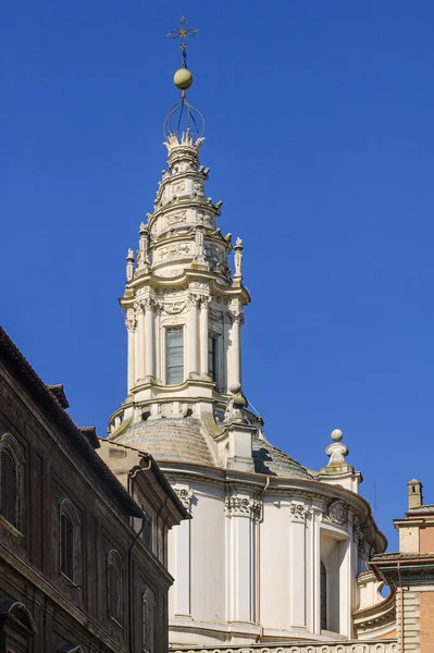Barokní Kostel Santivo Alla Sapienza Římě Dílo Francesca Borromini — Stock fotografie