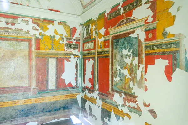 Rome Italy August 2008 Roman Paintings House Augustus Palatino — Stock Photo, Image