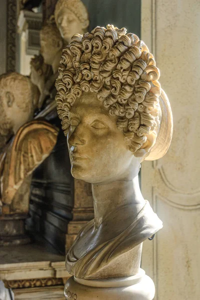 Roma Italia Agosto 2008 Busto Lady Flavia Roma Museos Capitolinos — Foto de Stock