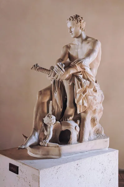 Roma, İtalya, 24 Ağustos 2008 Savaş Tanrısı Ares 'in heykeli. Altemps Sarayı