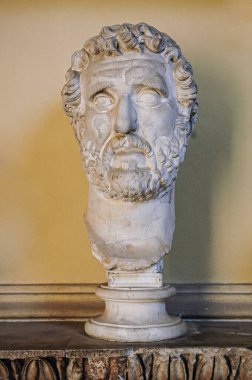 Vatikan Şehri, 29 Ağustos 2008 İmparator Antoninus Pius. Chiaramonti Müzesi