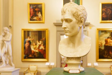 Florence, Italy, January 4, 2024: Napoleon head. Antonio Canova. Pitti Palace clipart