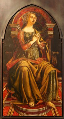 Floransa, İtalya, 4 Ocak 2024: Umut. Piero del Pollaiolo. Uffizi Galerisi