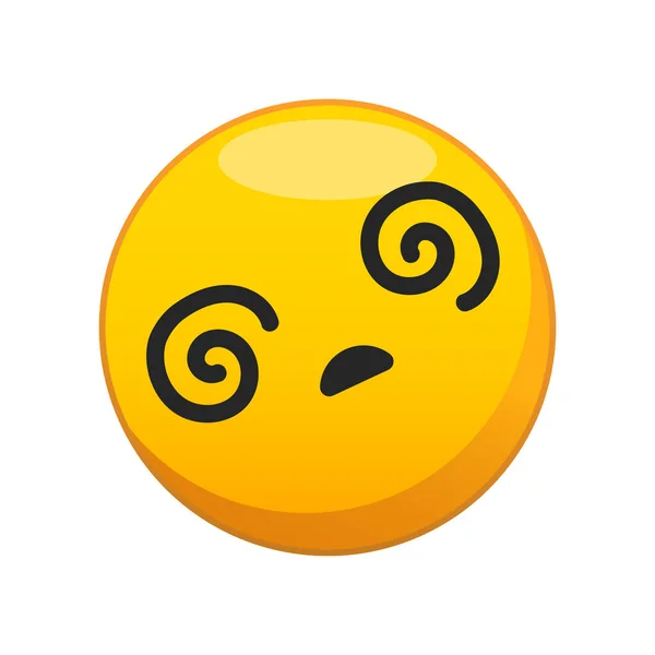 Illustration Eines Schwachen Gesichts Emoji Für Einen Chat — Stockvektor