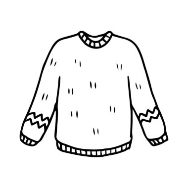 Elle çizilmiş süveter tasviri.