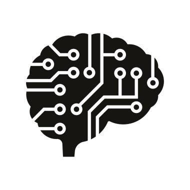 Vector illustration of artificial intelligence icon design.