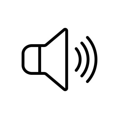 Doğrusal biçimdeki konuşmacı simgesi tasarımı.