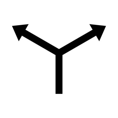 Düz stil iki ok ikonu tasarımı. Vektör.